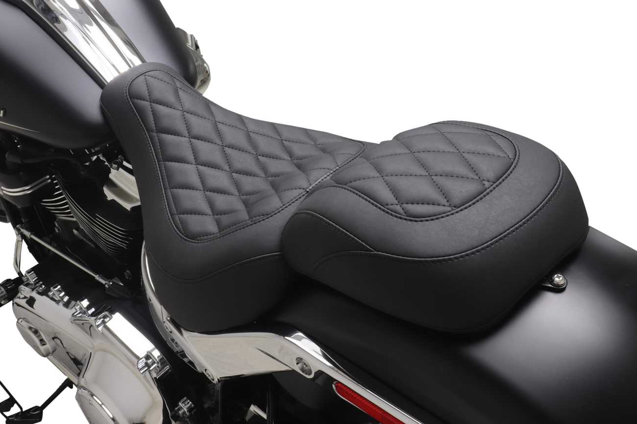 Wide Tripper™ Solo Seat - No Backrest - Diamond - Black Stitch - FXBR '23-'25