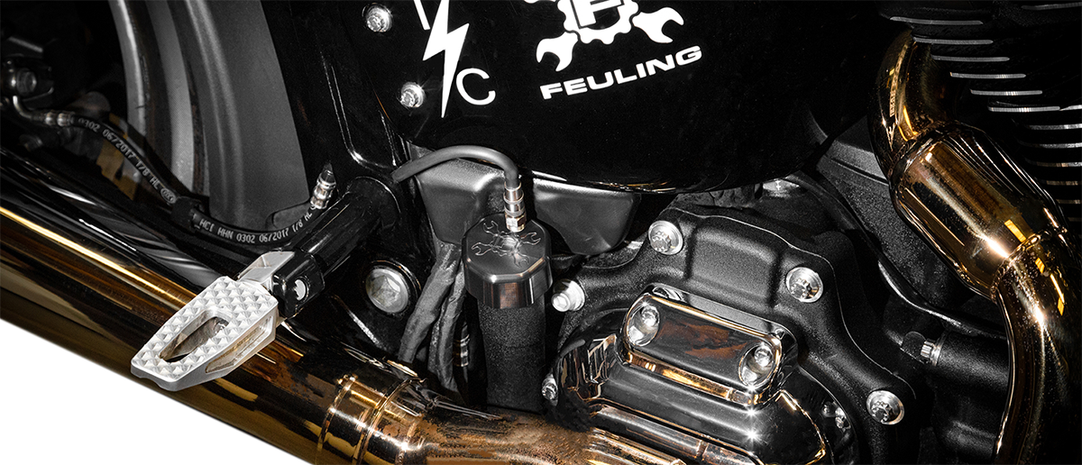 Vented Dipstick - Black - M8 Softail