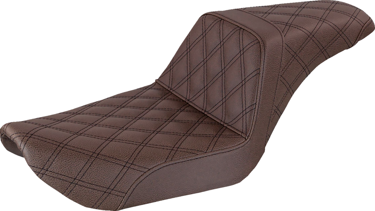 Step-Up Seat - Full Lattice Stitch - Brown - Dyna