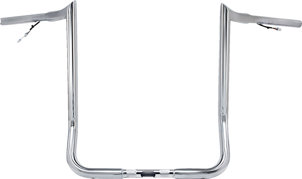 Pre-Wired Handlebar - Monkey Bar - 14" - Chrome
