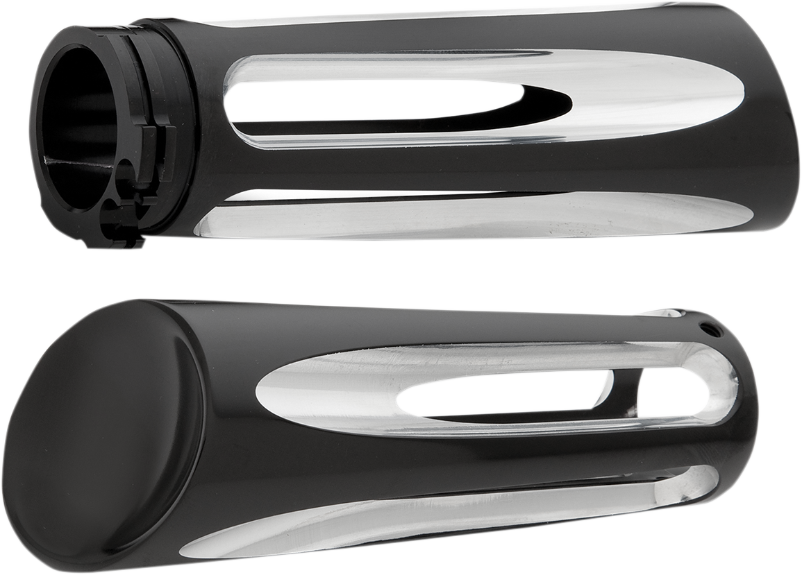Ness-Tech® Deep Cut Billet Grips - Black