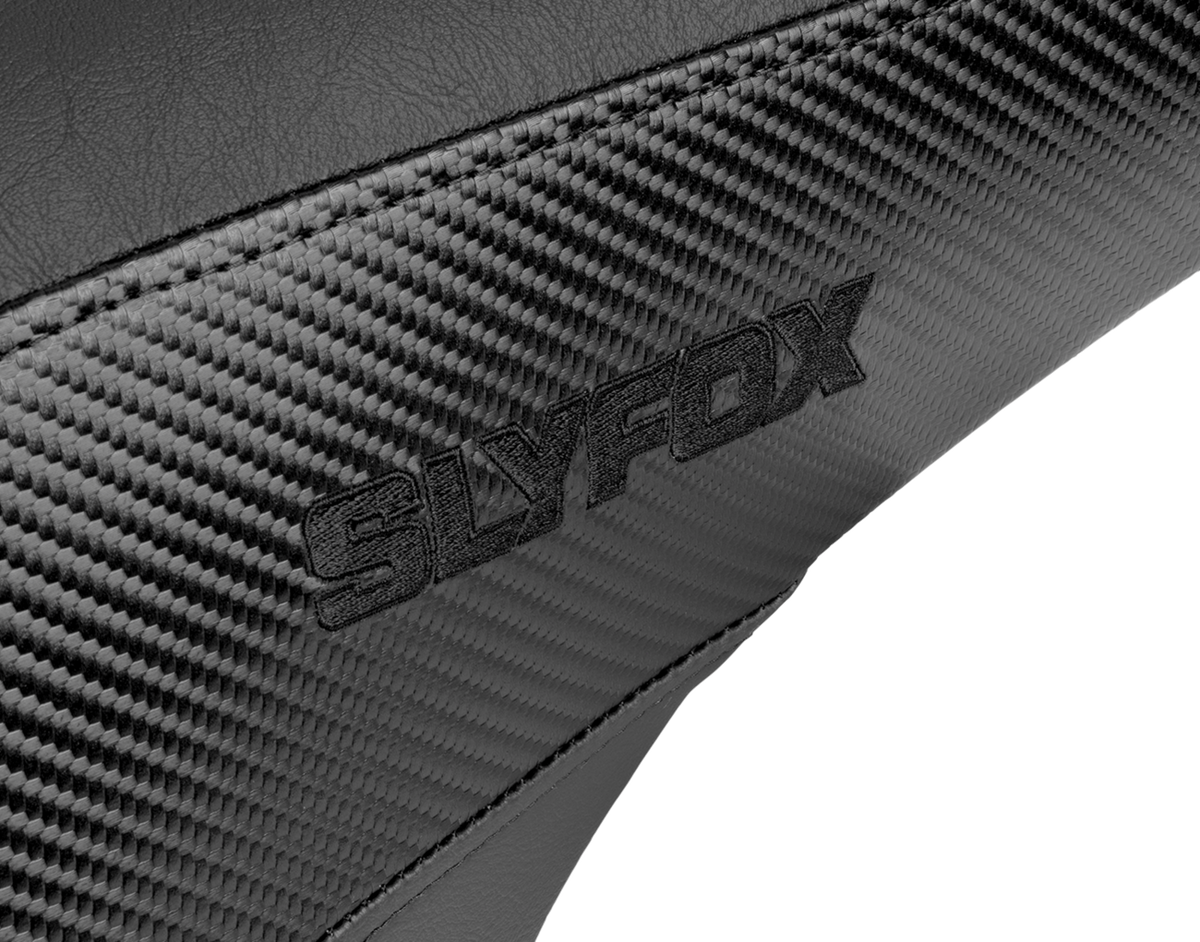 Drifter Seat - Black Logo - Smooth Vinyl - Carbon Fiber - FL '08-'23
