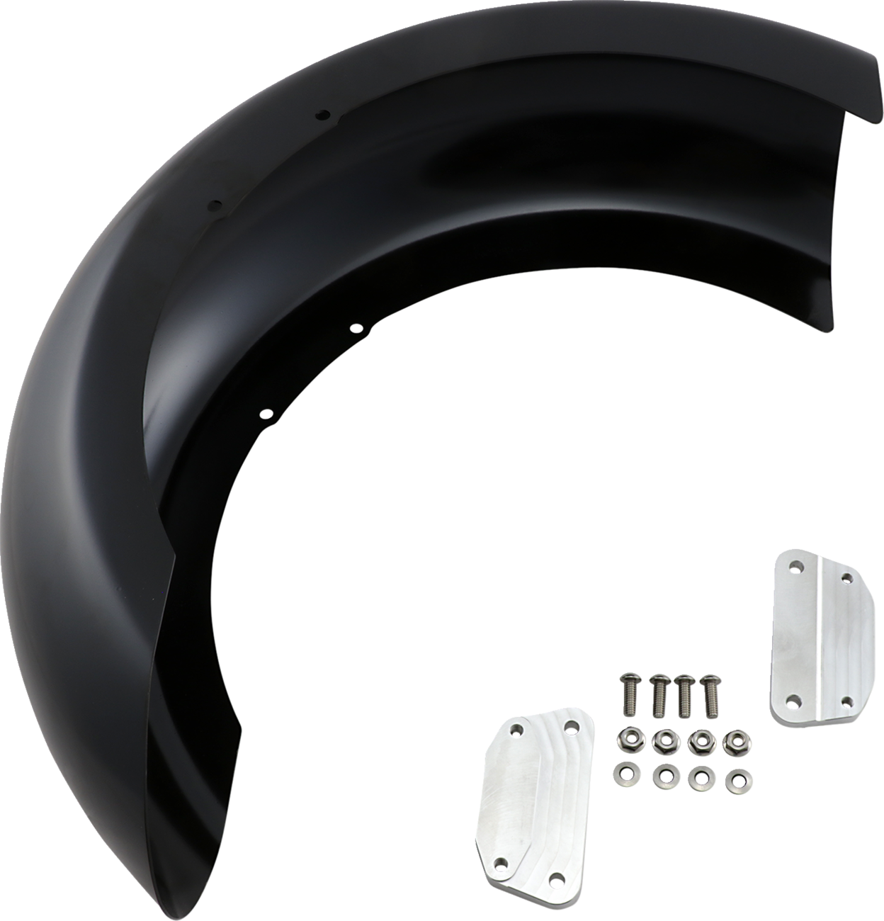 Slicer Front Fender - Black - 18" - HD Softail