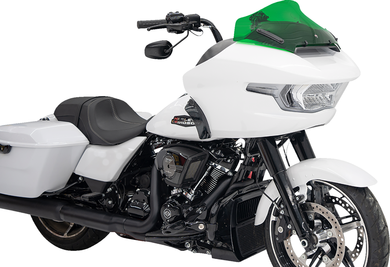 Kolor Flare® Windshield - 10" - Green - '23-'25 FLTRX