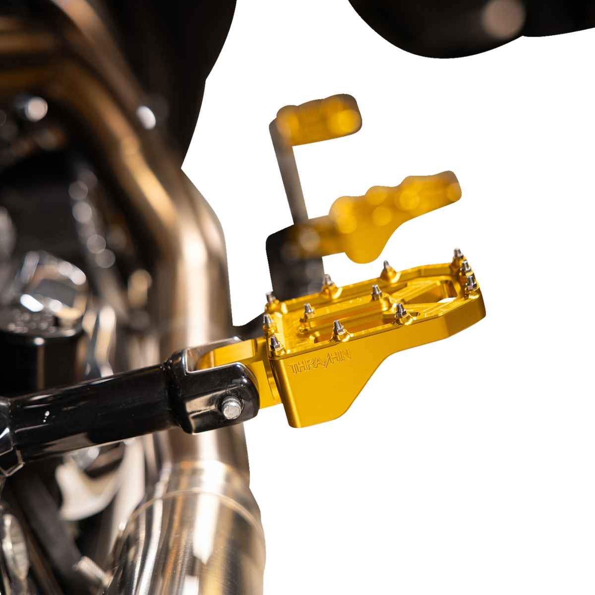 Aggressor Foot Pegs - Rear - Gold - HD '72-'25