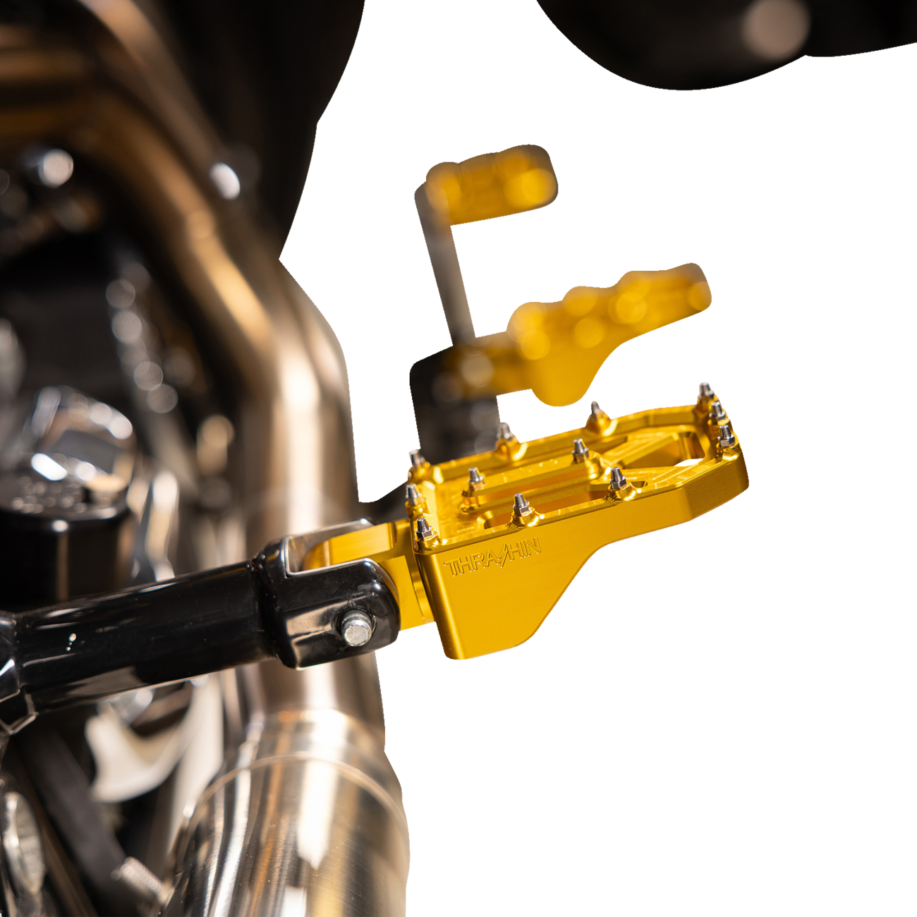 Aggressor Foot Pegs - Rear - Gold - HD '72-'25