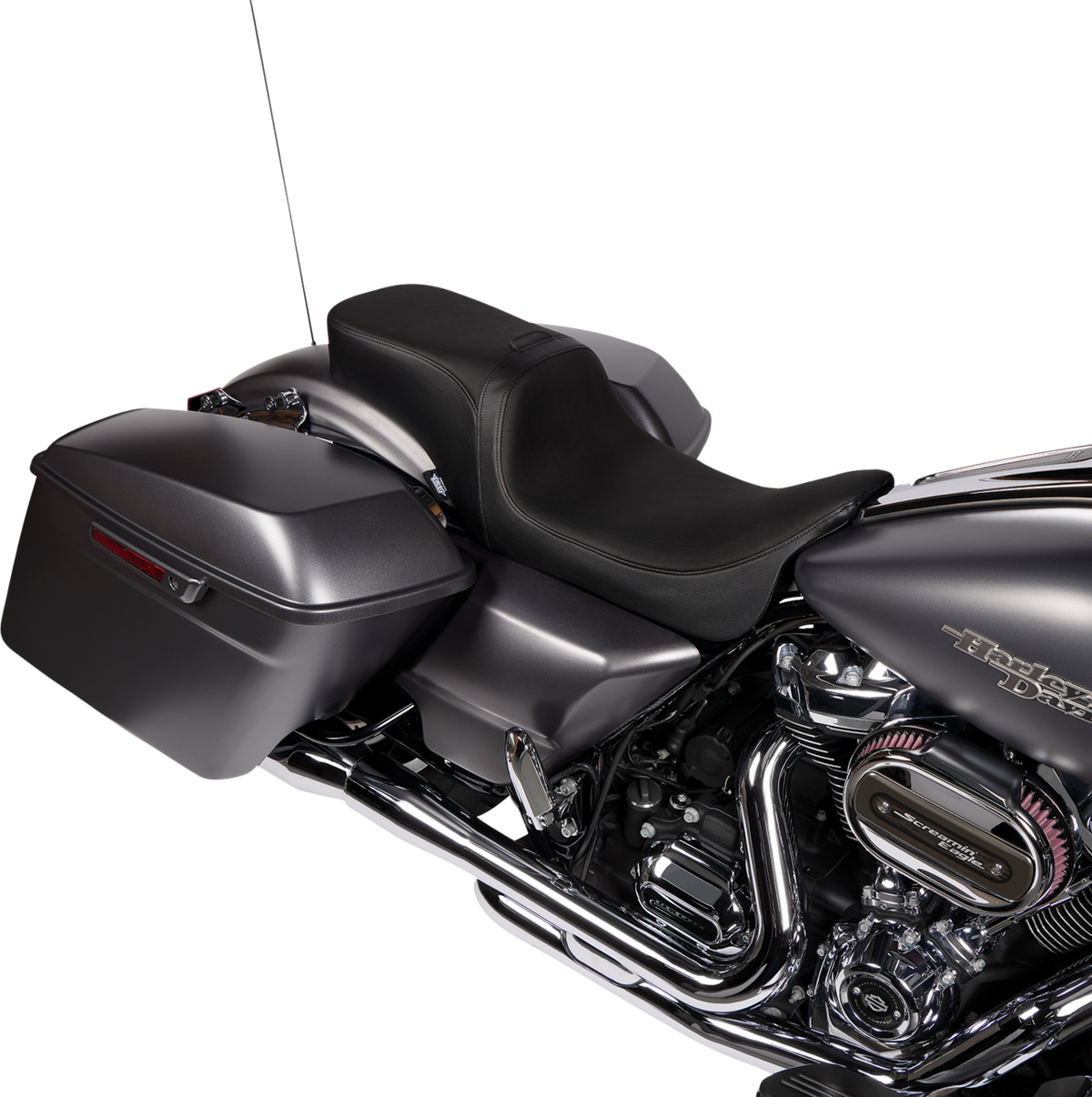 Predator 2-Up Seat - Vinyl - Smooth - W/O Backrest - FLH/FLTR '08-'24