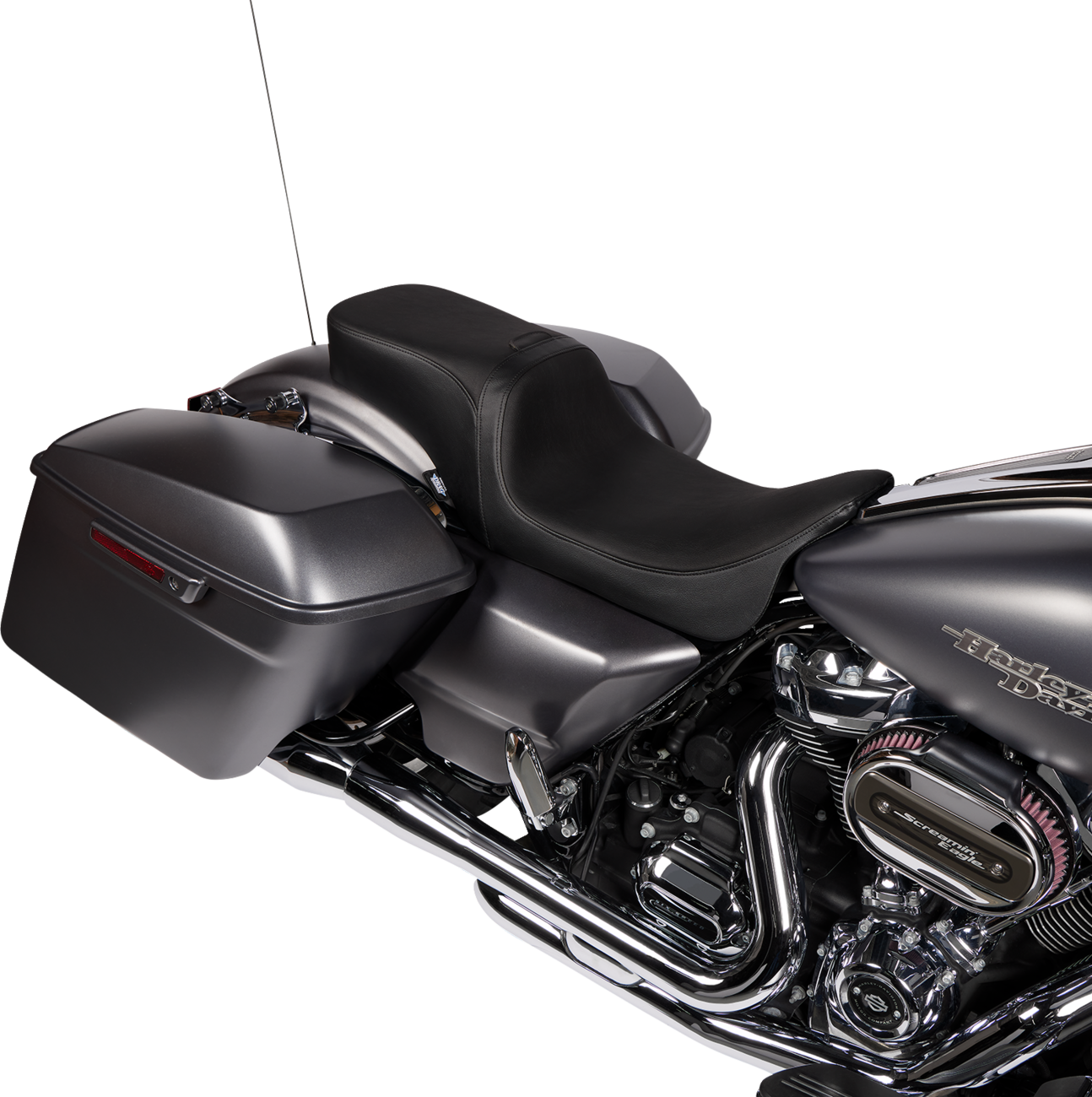 Predator 2-Up Seat - Vinyl - Smooth - W/O Backrest - FLH/FLTR '08-'24