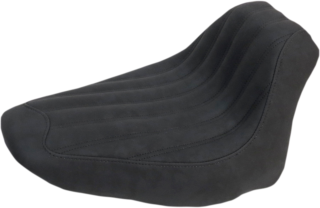 Knuckle Solo Seat - Ribbed - Black - FLST '06-'17