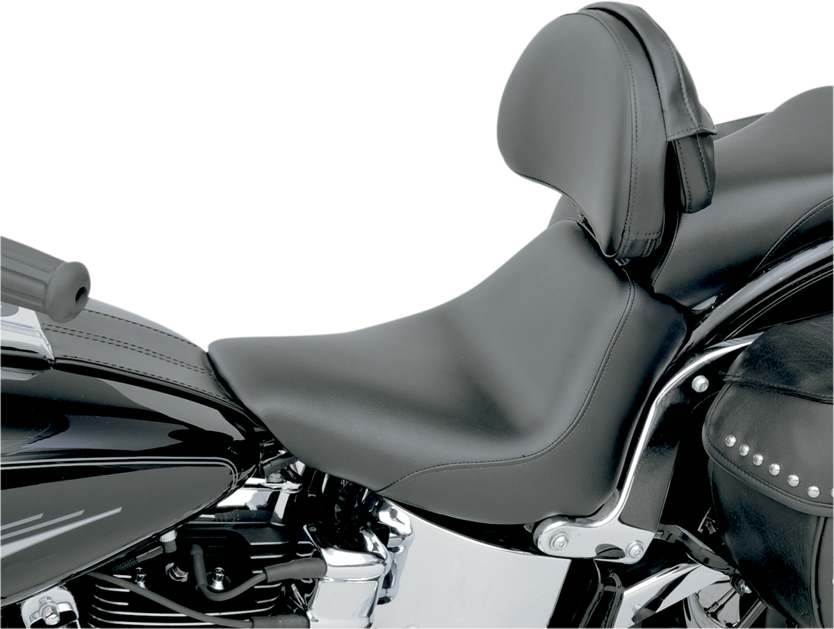 Heels Down Solo Seat - With Backrest - Plain - Black - FXST