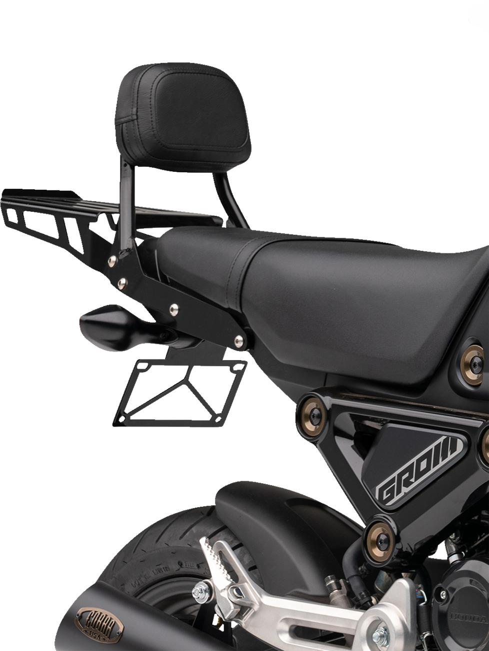 Sissy Bar Luggage Rack - Black - Grom