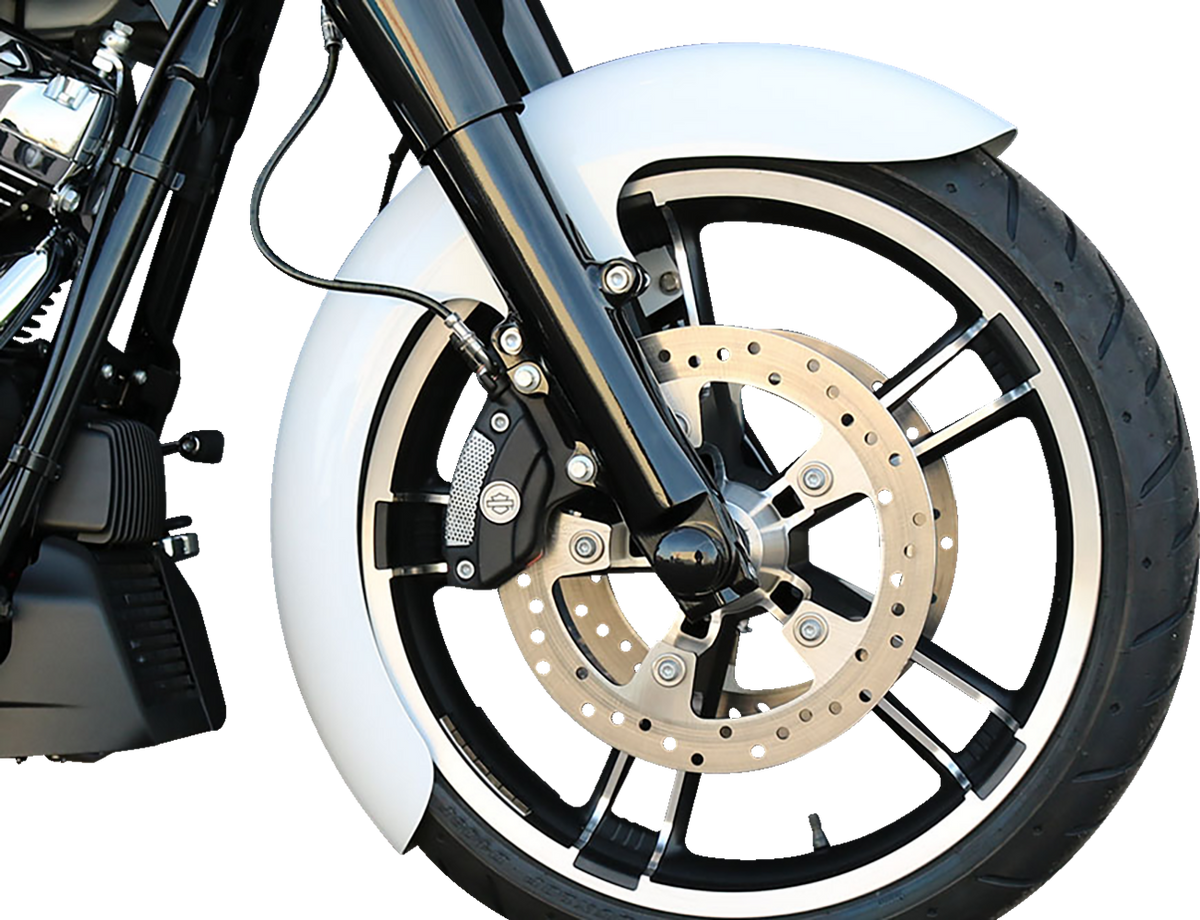 Thicky Front Fender - OEM 16"-19" Wheel - With Satin Adapters - HD Touring/Trike