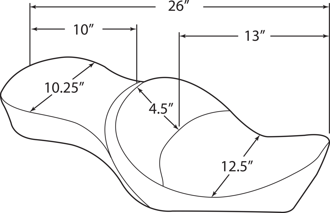Low-Profile Double Bucket 2-Up Vinyl Seat