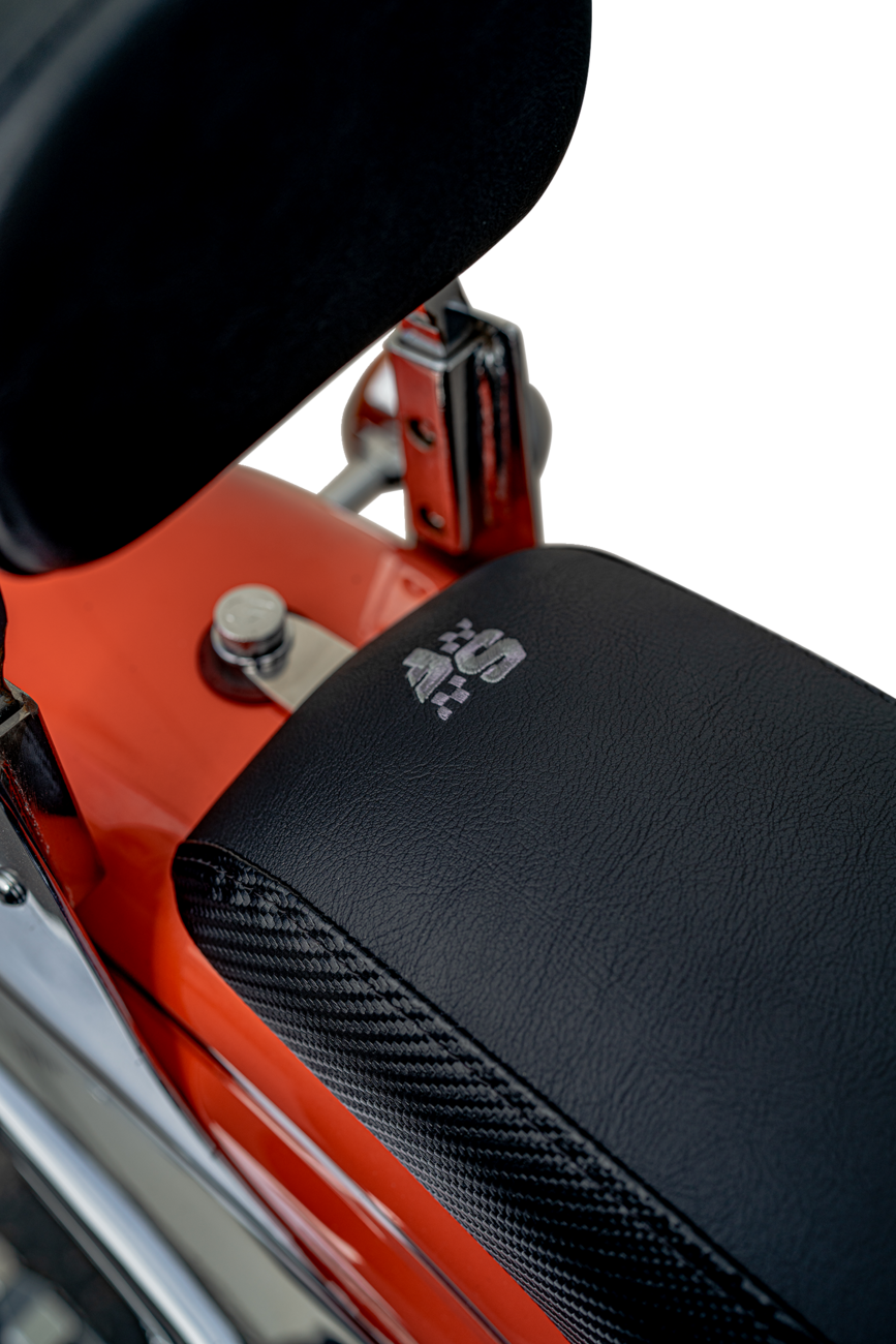 Drifter Seat - Gray Logo - Black Vinyl - Smooth - FXR '82-'00