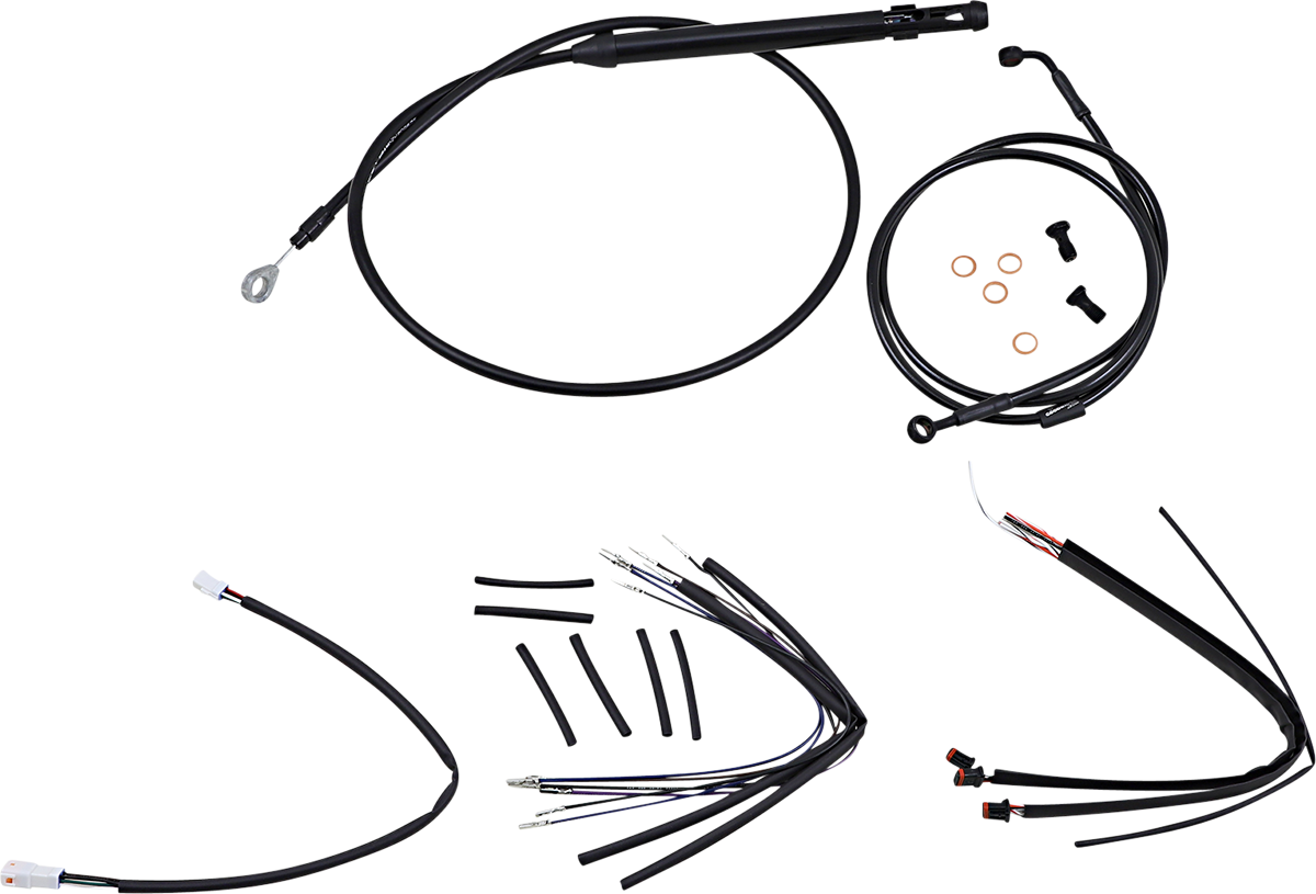 Handlebar Cable And Brake Line Kit For Burly Ape Handlebars