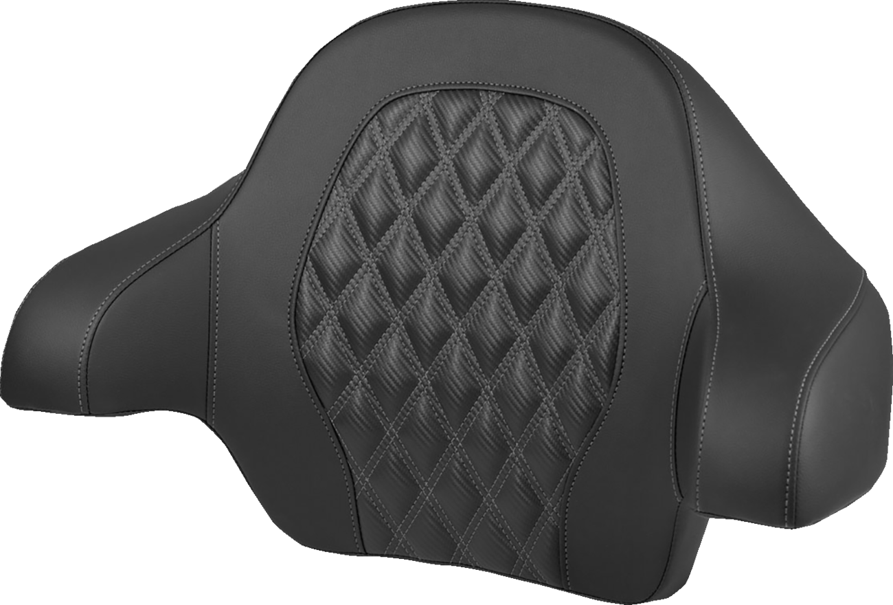 Tour-Pak® Backrest Pad - Lattice Stitch - Dark Gray Stitch - FL '14-'25