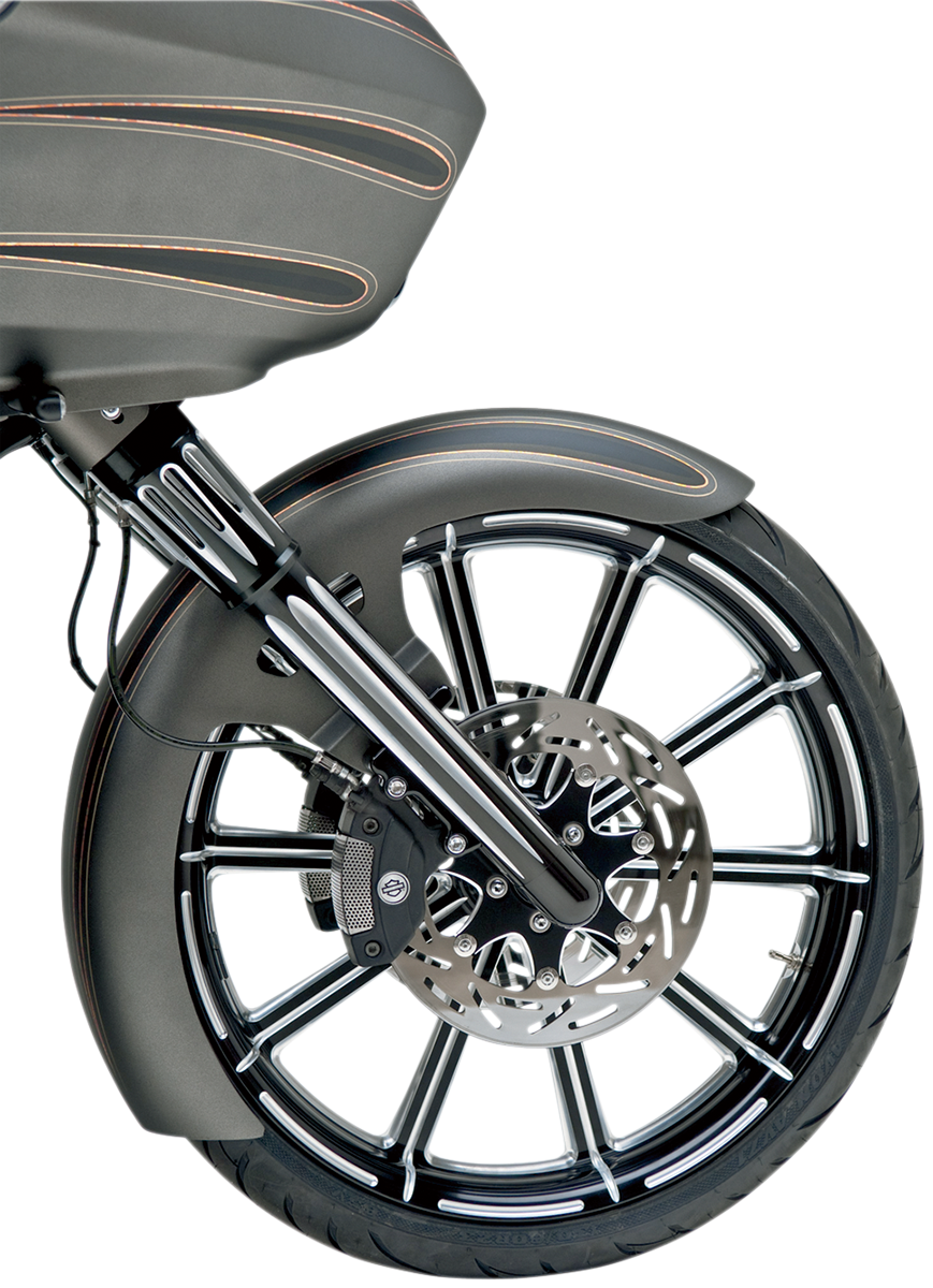 Fork Legs - Black Anodized - Deep Cut - Dual Disc - '08-'13 FLT
