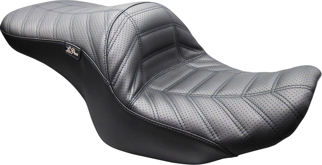 Maverick Up-Front Seat - Without Backrest - Black Indy Stitch - FLH/FLT '23-'26