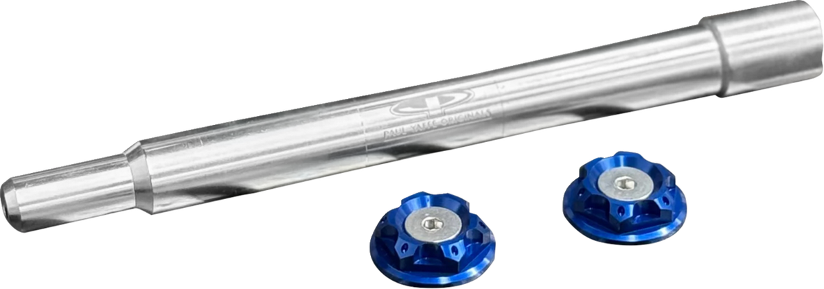 Y-Axle With Turret Style Axle Cover Kit - Custom - Front - Blue - 1"
