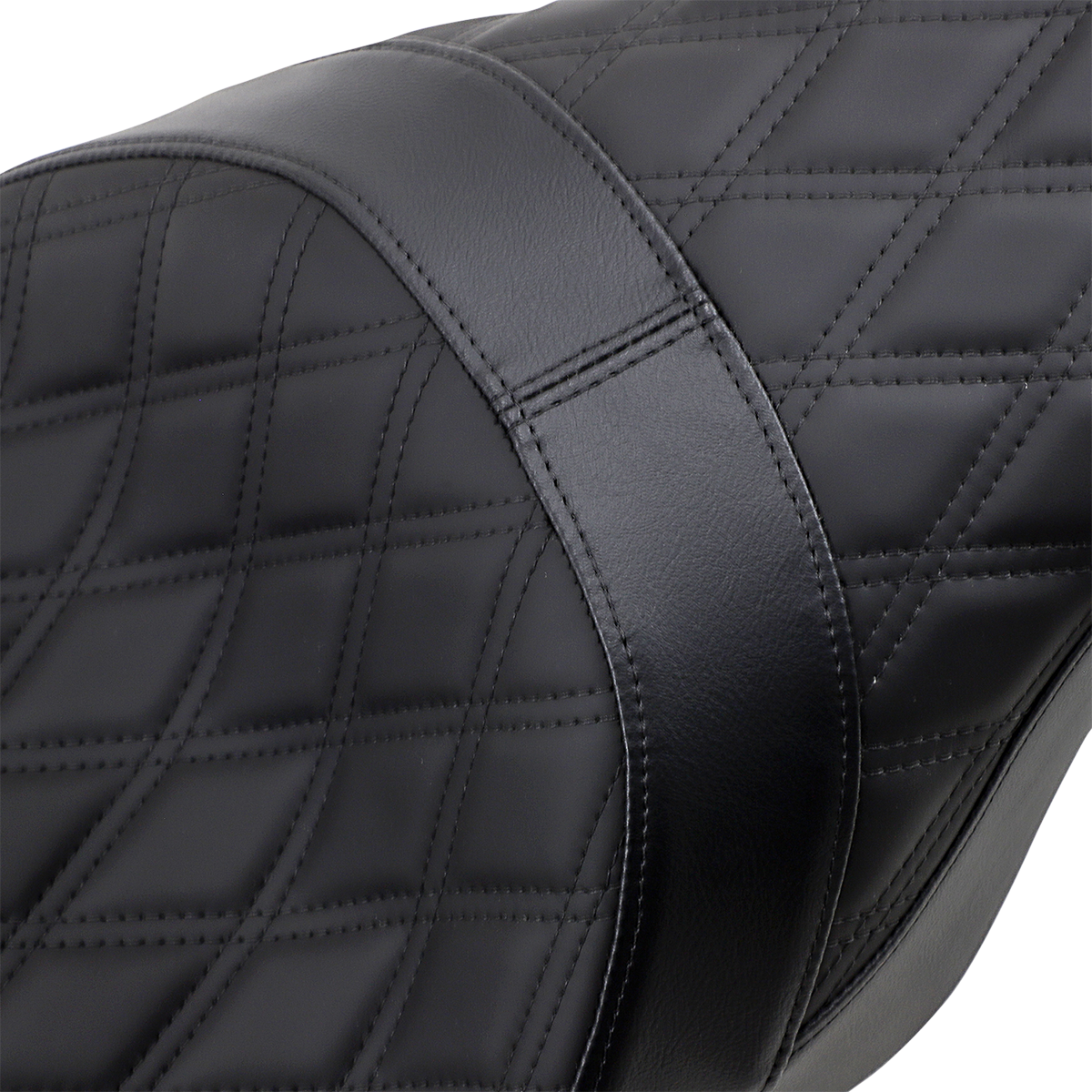 Forward Positioned Predator 2-Up Seat - Double Diamond - Black Stitching - FL '08-'23