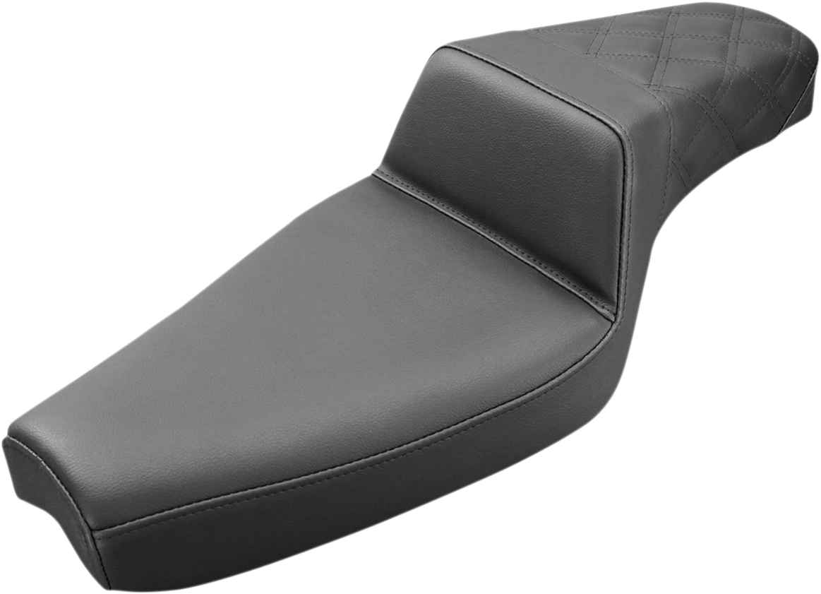 Step-Up Seat - Rear Lattice Stitch - Black - XL