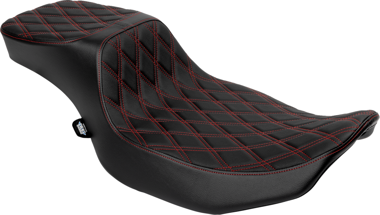 Performance Predator 2-Up Seat - Extended Reach - Vinyl - Red Double Diamond Stitch