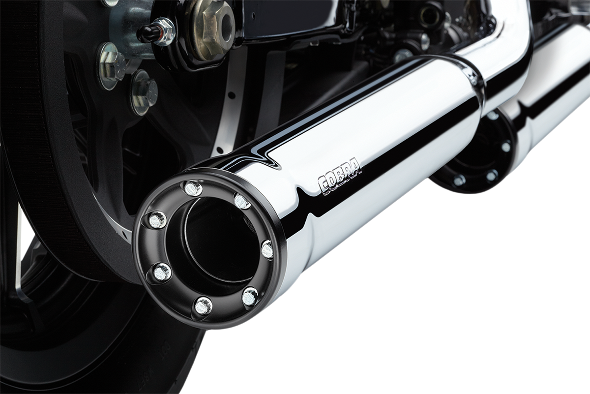 Slip-On Mufflers With Race-Pro Tips - 3" - Chrome - '14-'22 XL