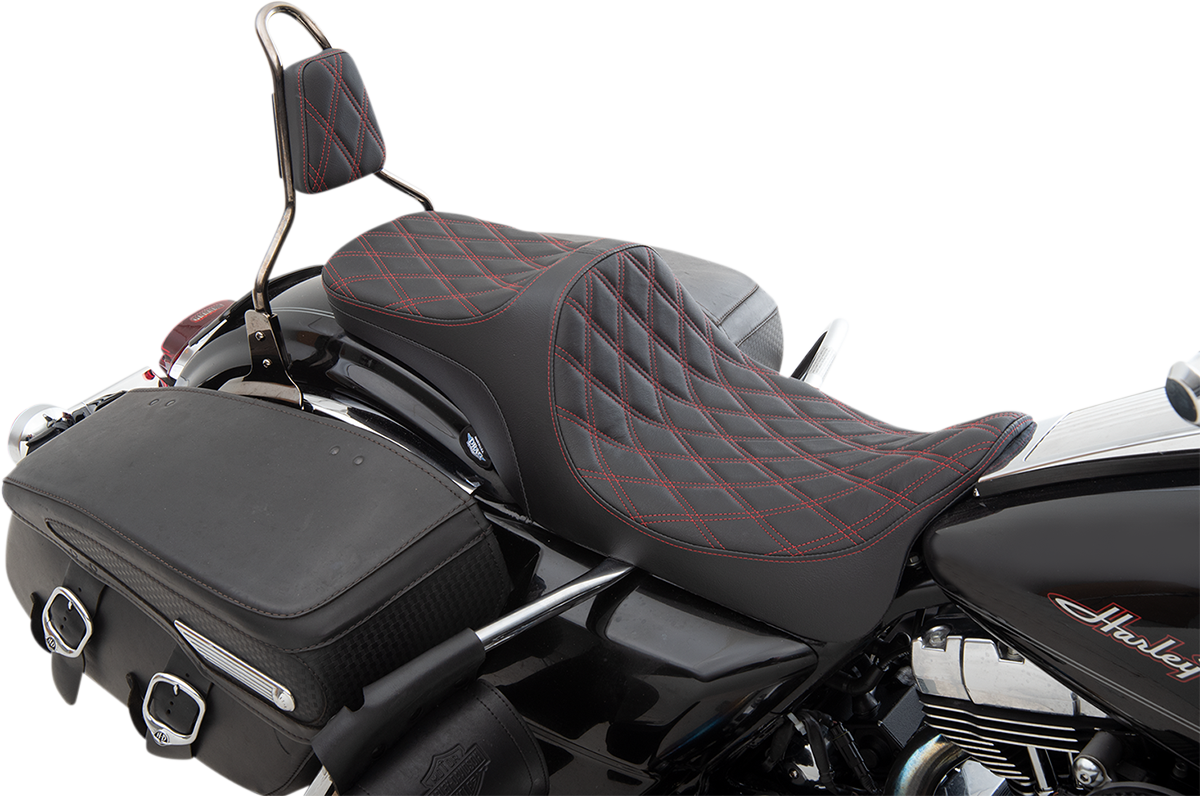 Predator III 2-Up Seat - Double Diamond - Red Thread - FL '08-'23