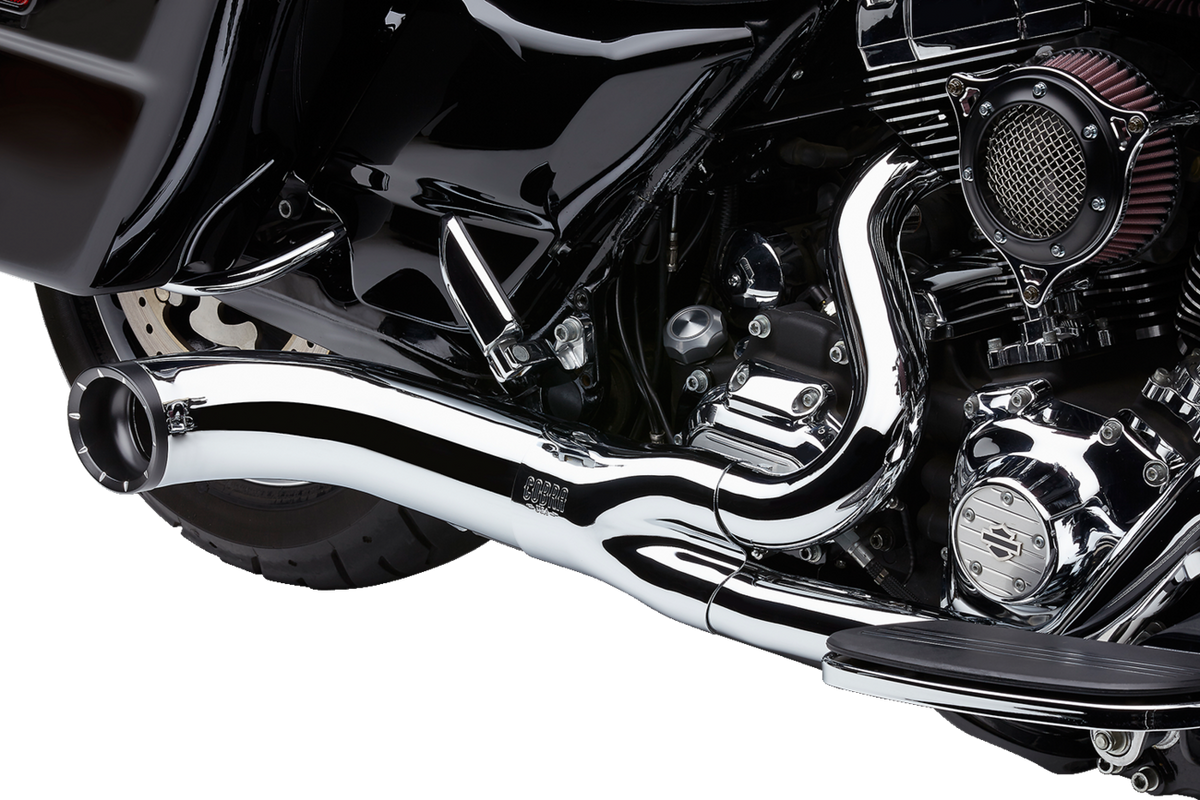 Turn Out 2-Into-1 Exhaust System - Chrome