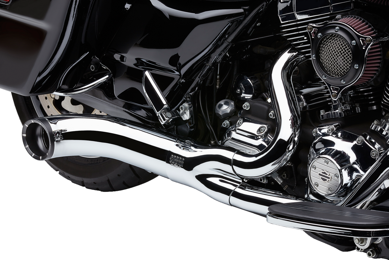 Turn Out 2-Into-1 Exhaust System - Chrome