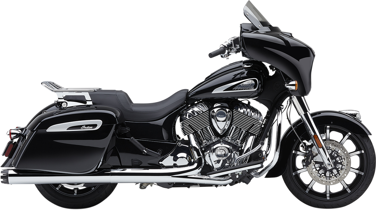 Dual Cut Slip-On Mufflers - Chrome