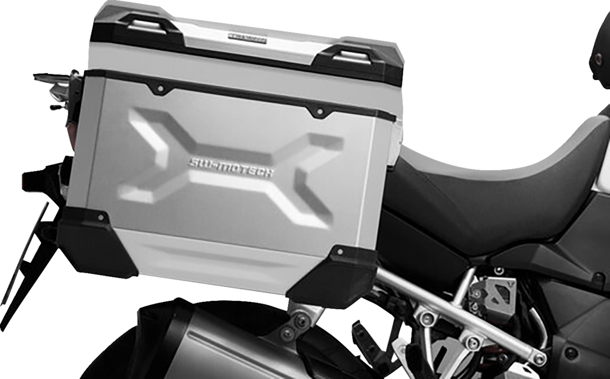 TRAX ADV Hard Case - 45 Liter - Silver - Left