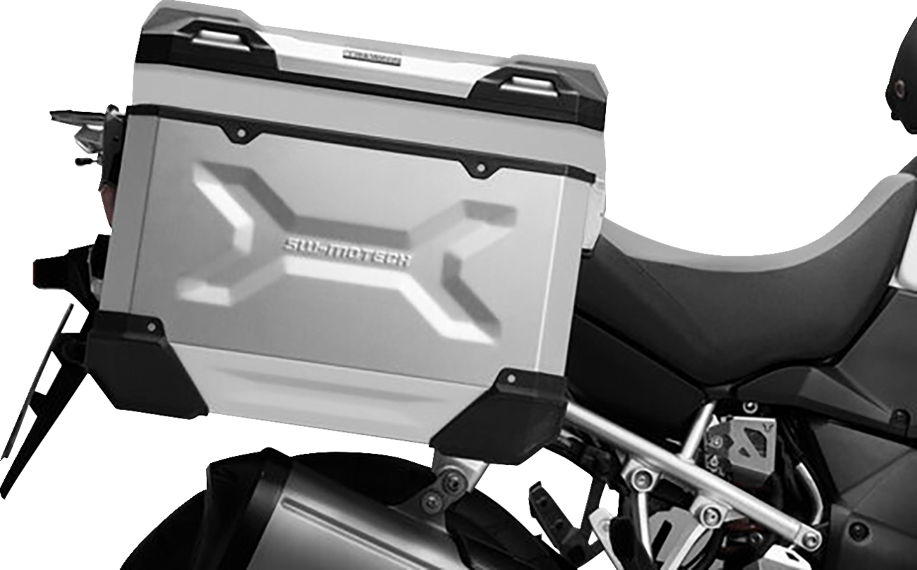 TRAX ADV Hard Case - 45 Liter - Silver - Left