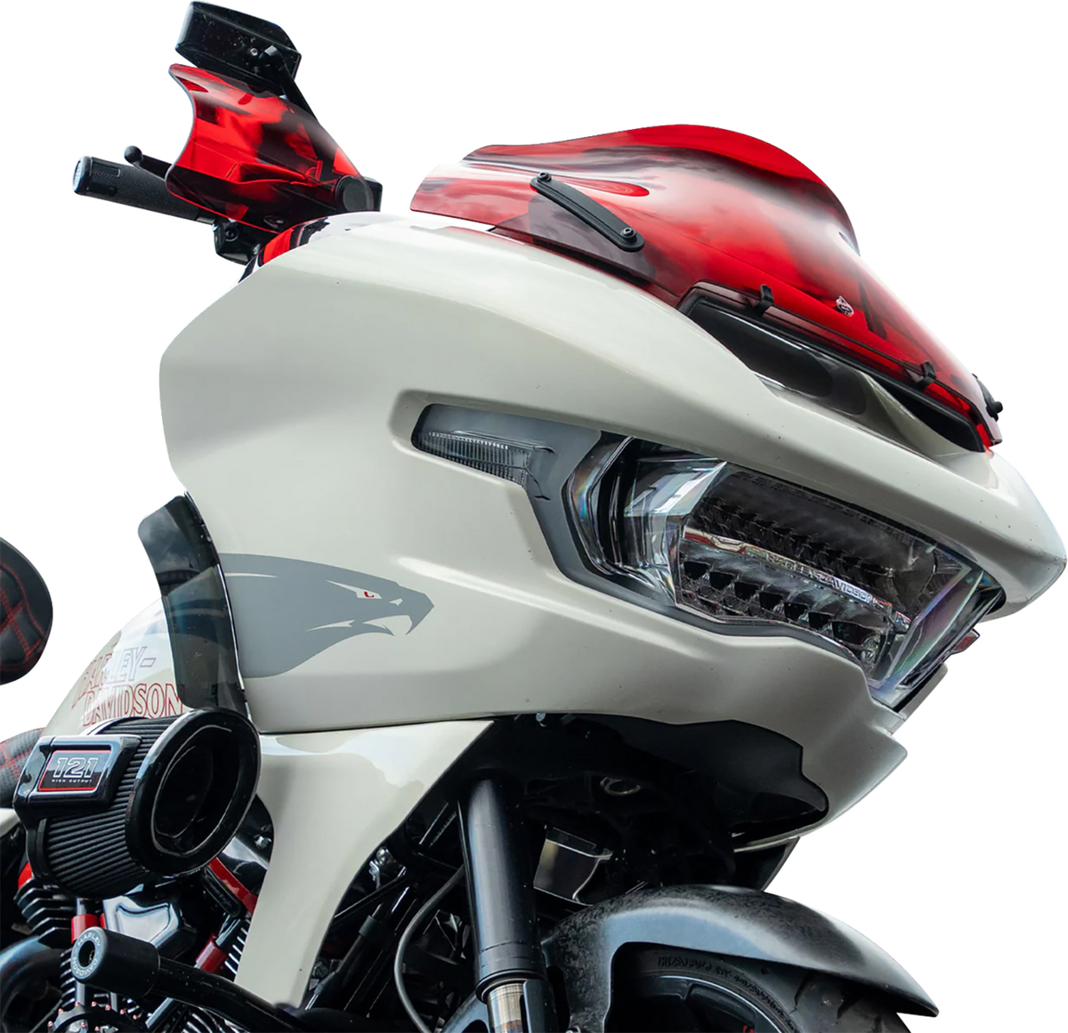 Flare® Handguards - Harley-Davidson Cable Clutch - Red
