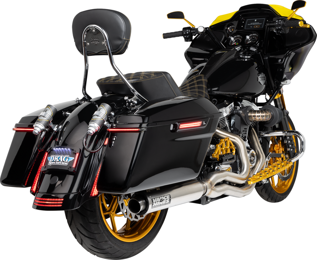 Turn Signal Eliminator With Tri Radius Illuminated Plate Frame