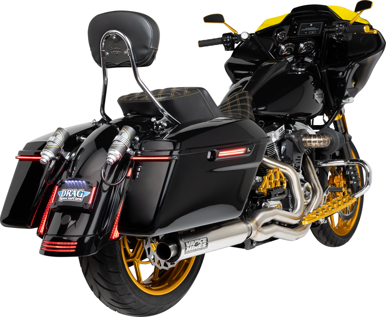 Turn Signal Eliminator With Tri Radius Illuminated Plate Frame