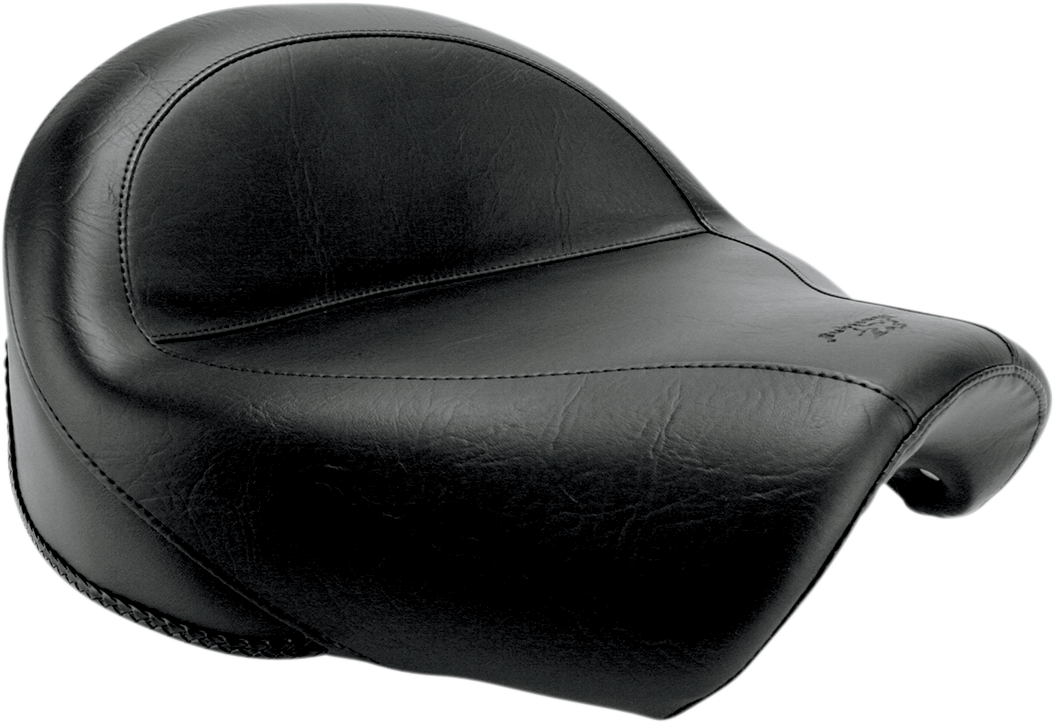 Seat - Vintage - Wide - Touring - Without Driver Backrest - Two-Piece - Smooth - Black