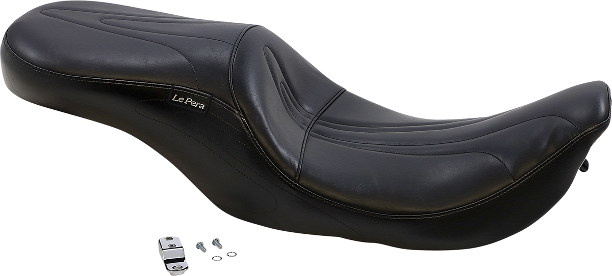 Sorrento 2-Up Seat - Stitched - Black - FLHR '02-'07