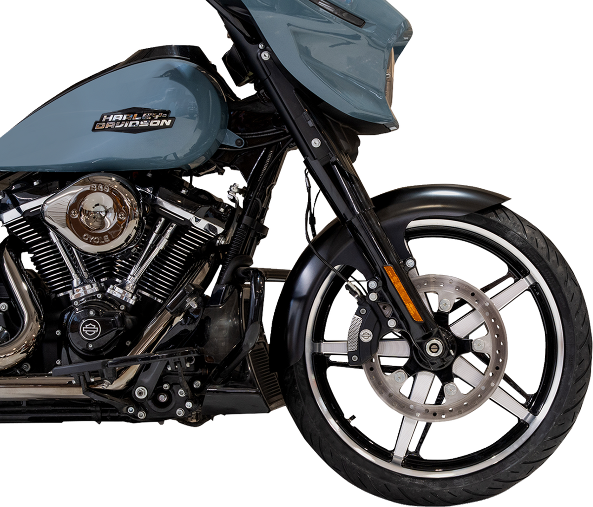 Henry Front Fender - Black - 21" - HD Touring