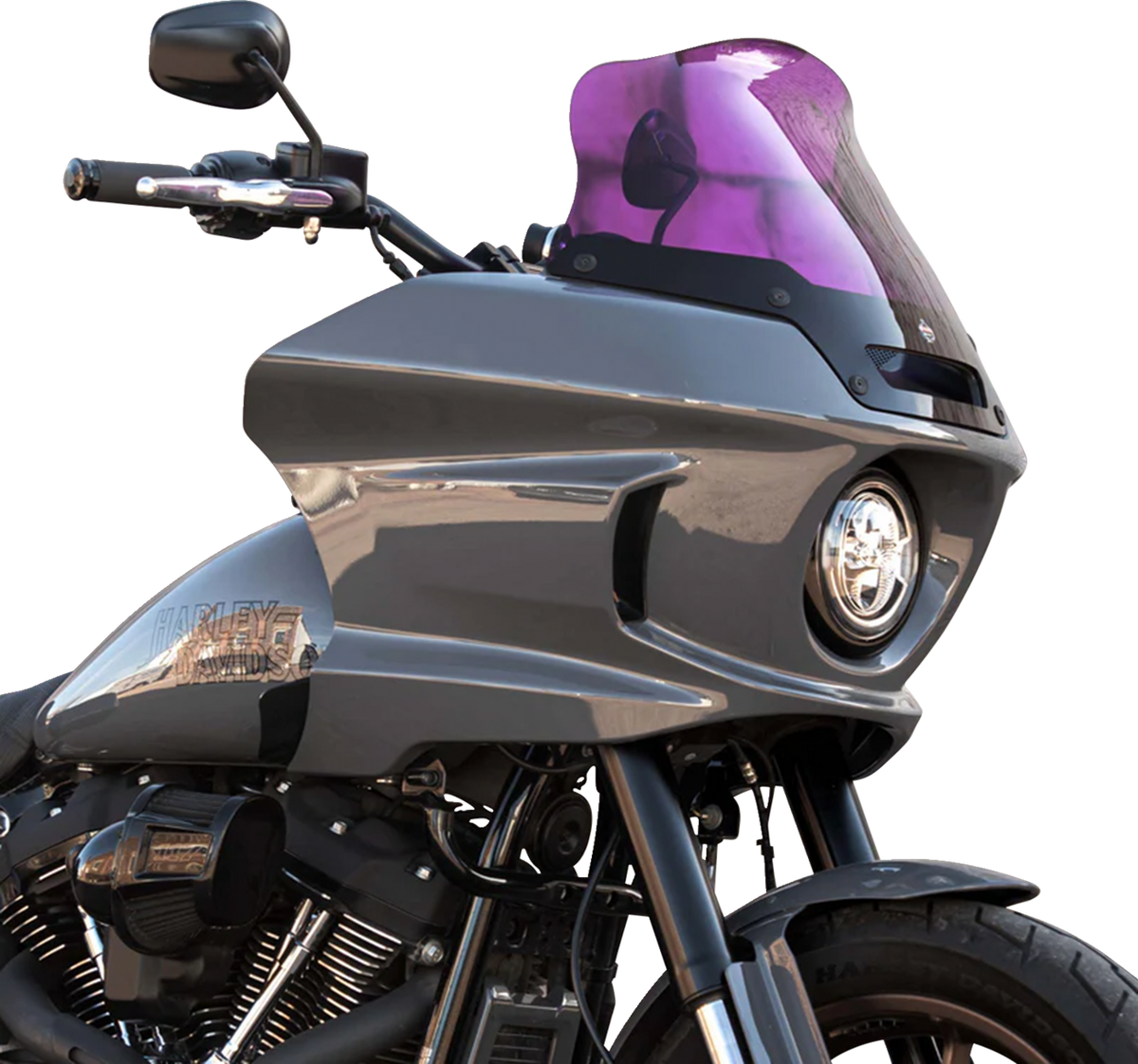 Kolor Flare® Windshield - 8" - Purple - '22-'25 FXLRST