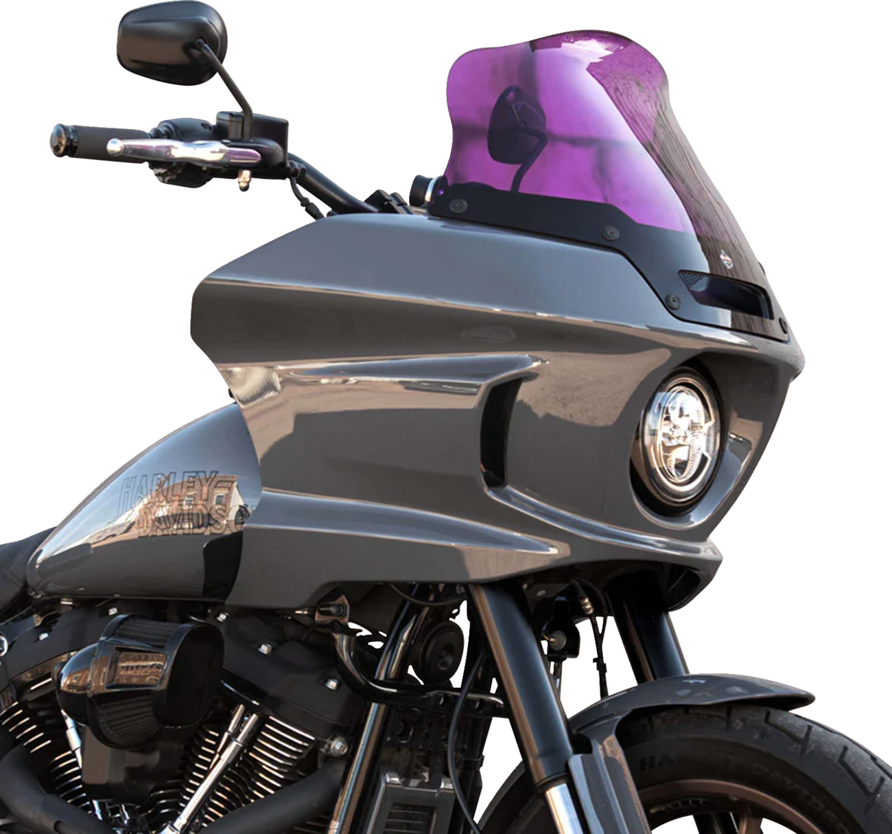 Kolor Flare® Windshield - 8" - Purple - '22-'25 FXLRST