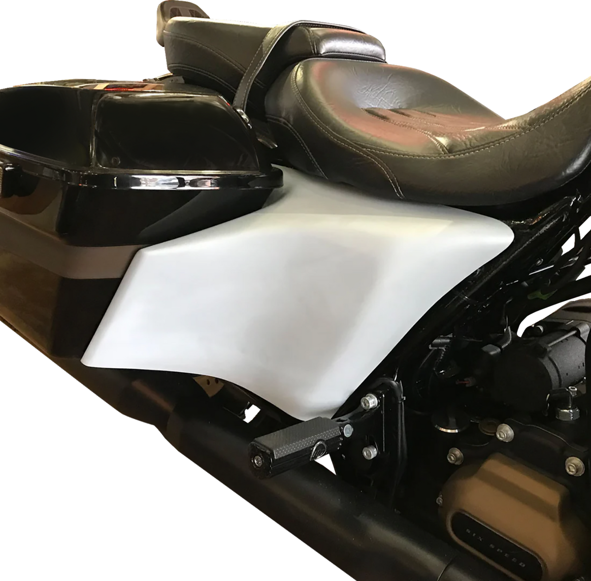 Swoop Side Covers - Smooth - Stock Saddlebags - HD
