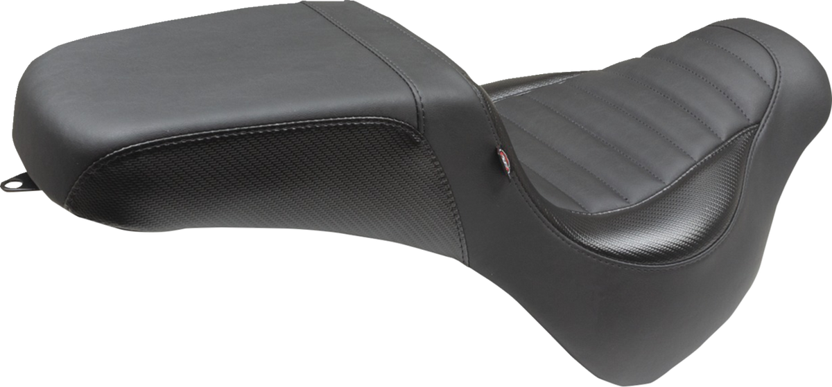Squareback Seat - Black - Tuck-N-Roll - Fat Bob '18-'23