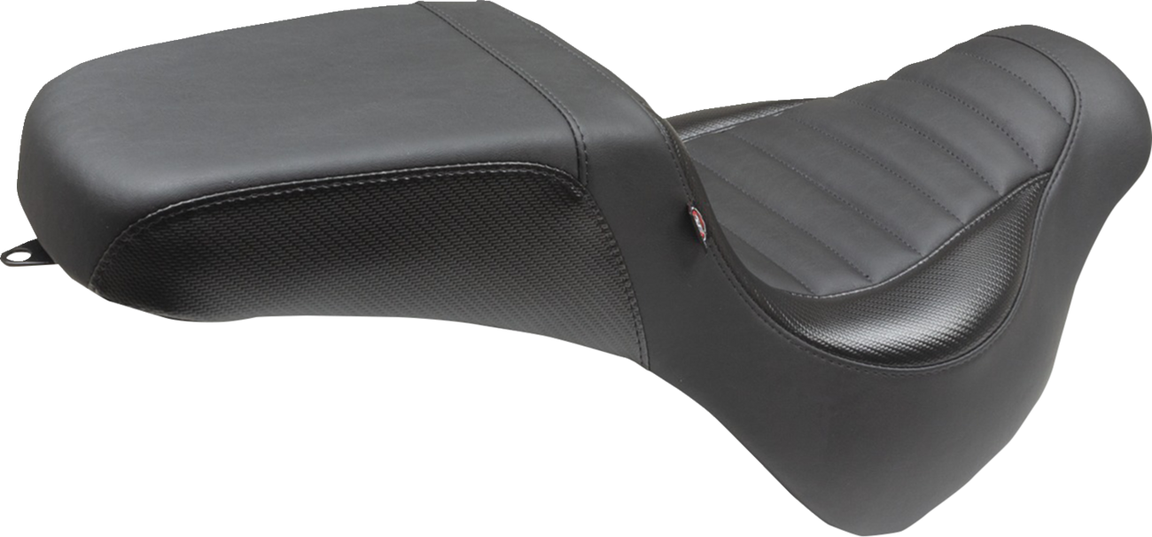 Squareback Seat - Black - Tuck-N-Roll - Fat Bob '18-'23