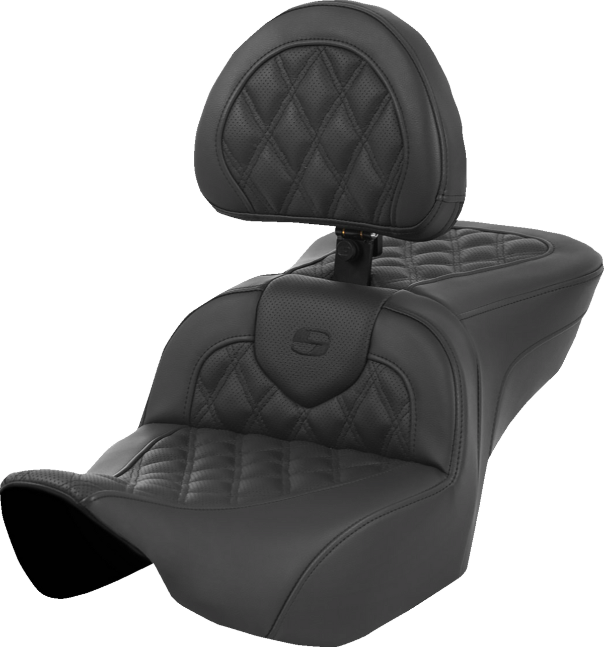 Roadsofa™ Seat - With Backrest - Lattice Stitch - Black - FL '23-'24