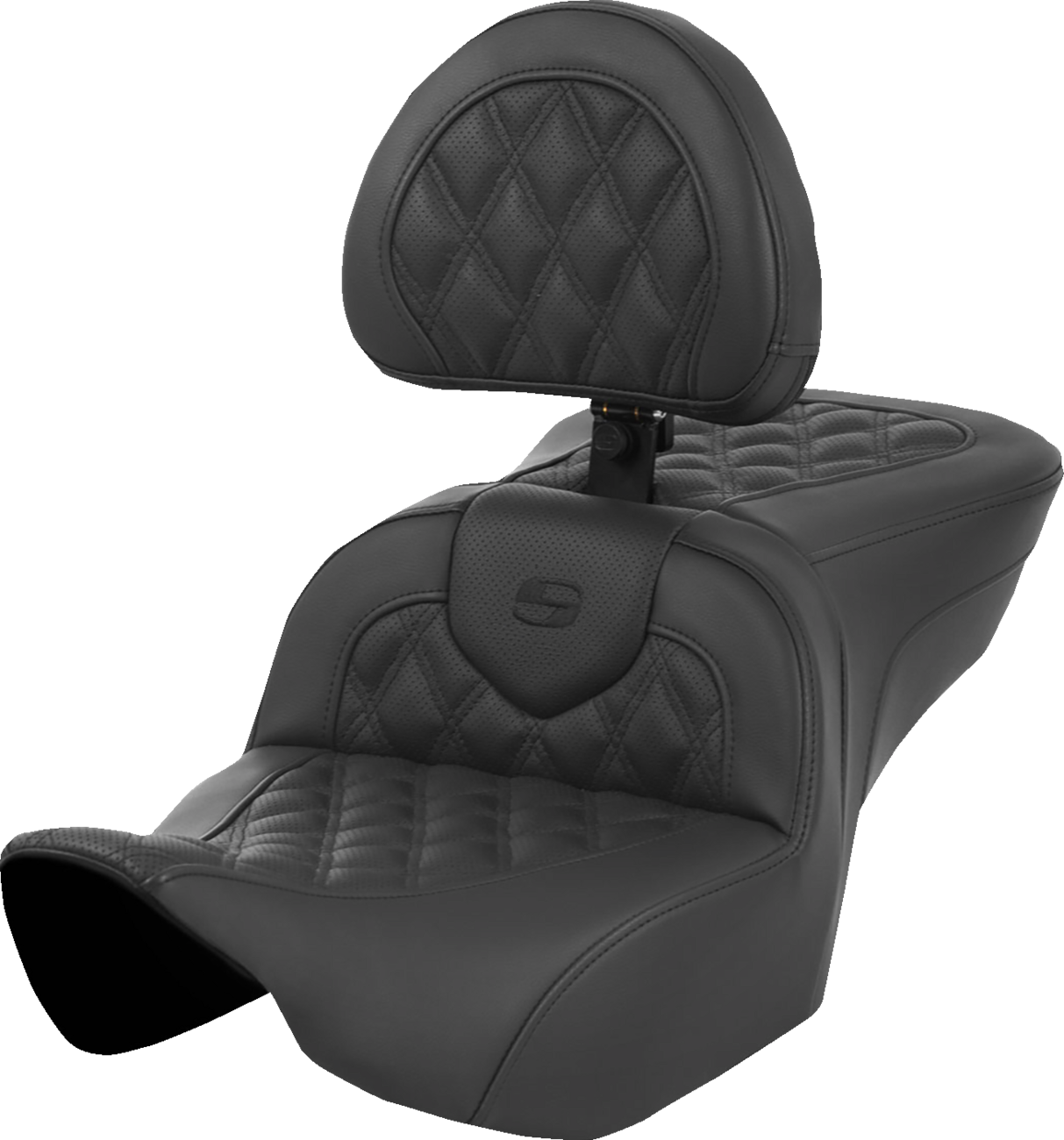 Roadsofa™ Seat - With Backrest - Lattice Stitch - Black - FL '23-'24
