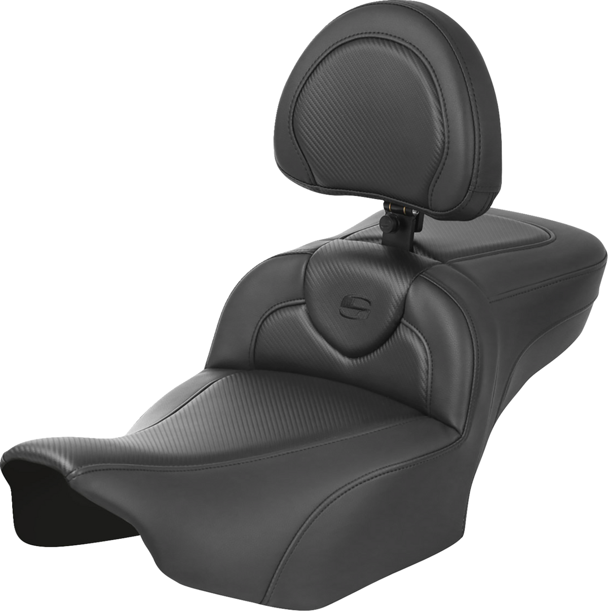 Roadsofa™ Extended Reach Seat - With Backrest - Carbon Fiber - FLTR/FLHX '23-'24