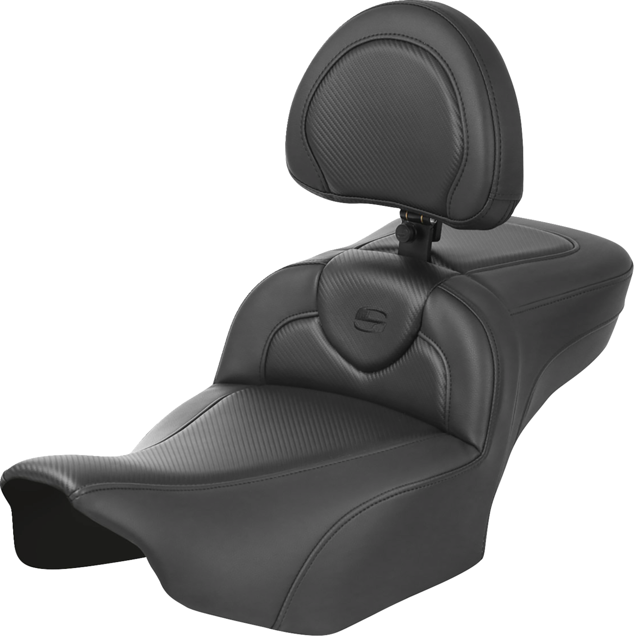 Roadsofa™ Extended Reach Seat - With Backrest - Carbon Fiber - FLTR/FLHX '23-'24